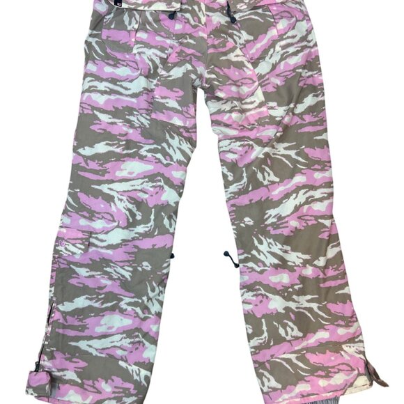 Turbine Performance Boardwear Snowboarding Pants Women's S Pink Khaki Camo - Picture 8 of 16